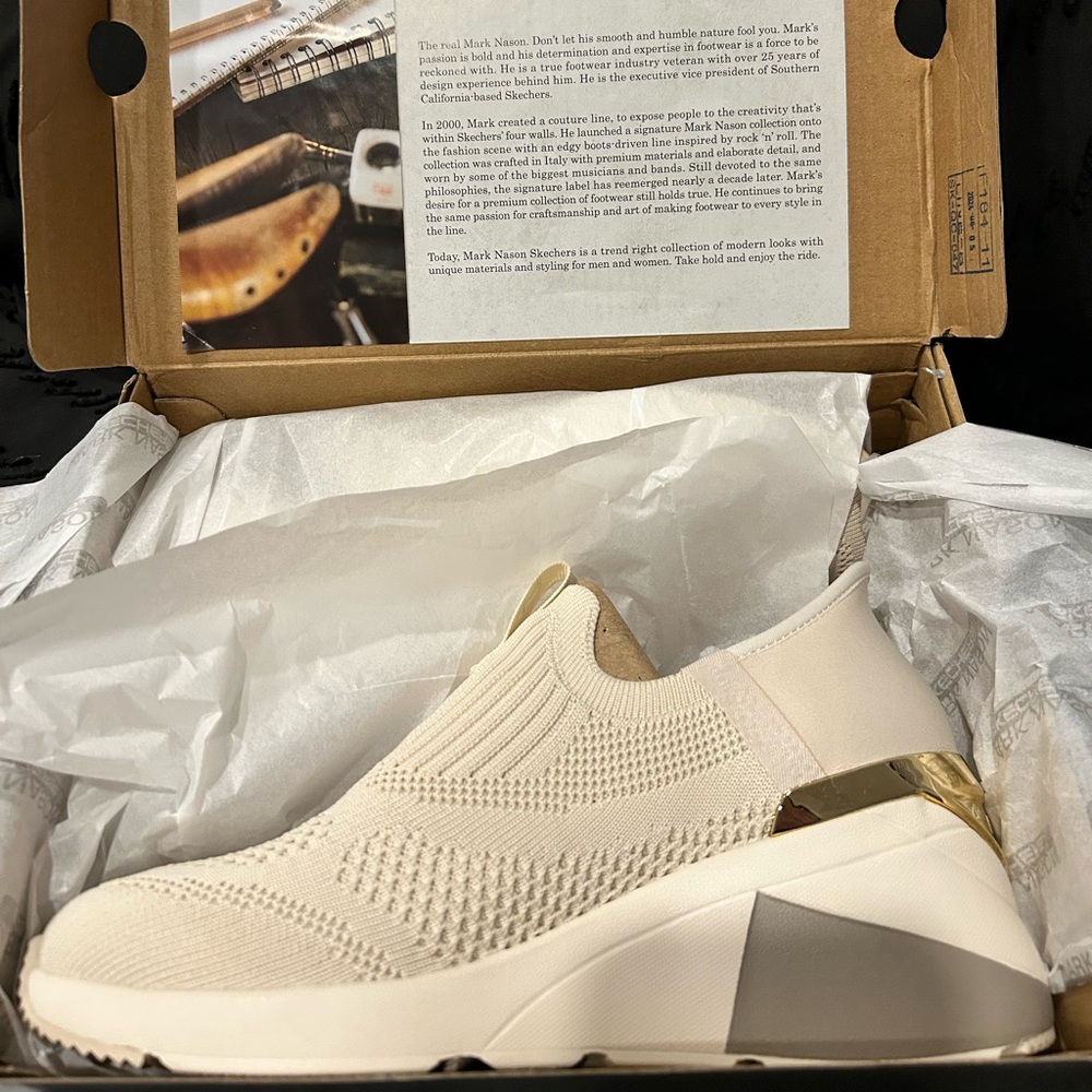 Mark Nason Taupe Slip-On Sneakers - Picture 7 of 8